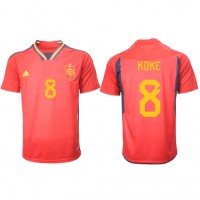 Camiseta España Koke #8 Primera Equipación Replica Mundial 2022 mangas cortas